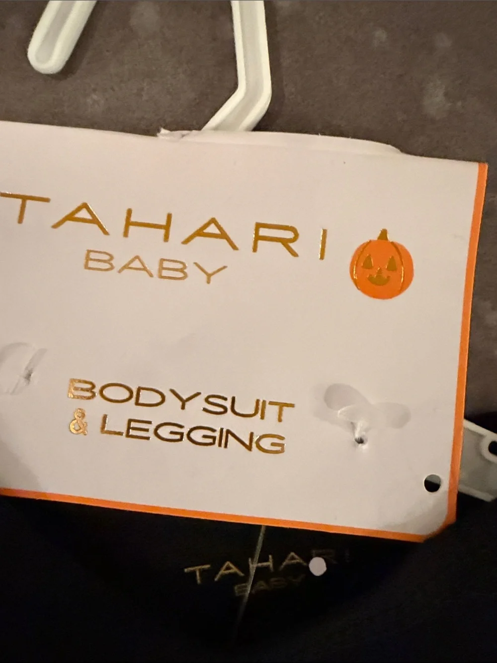 Tahari Black Glow-in-the-Dark Skeleton Bodysuit with Pink Heart Accents